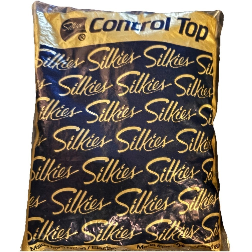 SILKIES 070302 Control Top Pantyhose w/Support Legs Size Large Beige Honey